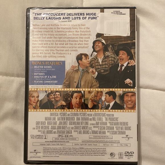 🍿DVD 3/$15 The Producers Comedy starring Nathan Lane, Matthew Broderick NIP - Picture 4 of 8